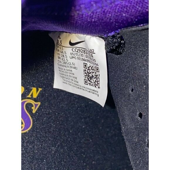 NIB Nike LeBron 18 Lakers Basketball Shoes Sneakers Black Purple Men\'s Size 10.5 main image 8